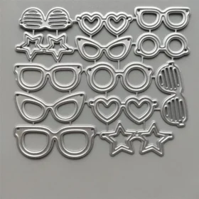 Heart Star Glasses Metal Cutting Dies