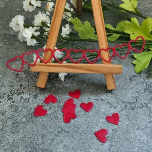 Size reference chart for Sumflying Heart Waves Metal Cutting Dies metal cutting dies