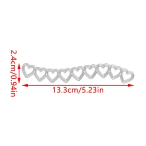 Back view – Sumflying Heart Waves Metal Cutting Dies metal cutting dies