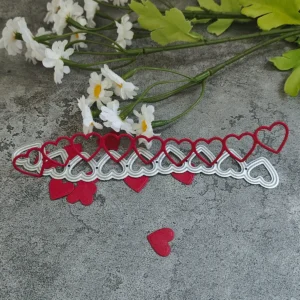 Close-up design – Sumflying Heart Waves Metal Cutting Dies