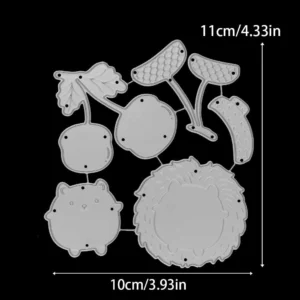Hedgehog And Pine Cones Metal Cutting Dies 02
