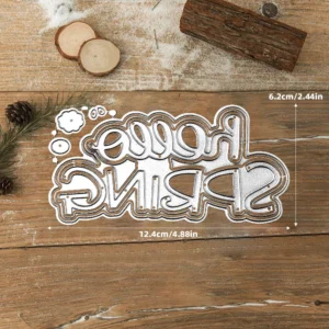 Hello Spring Words Metal Cutting Dies 1 01
