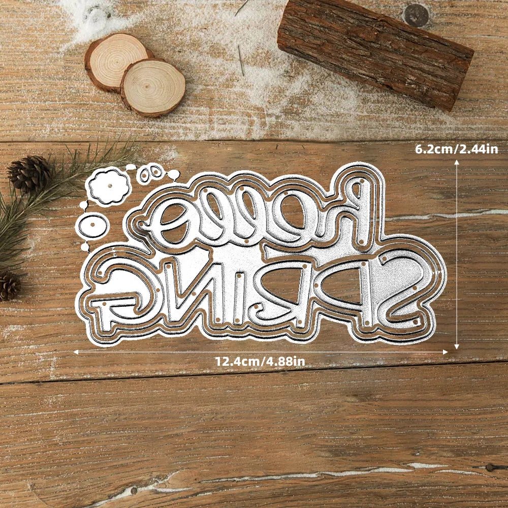 Hello Spring Words Metal Cutting Dies 1 01 Hello Spring Words Metal Cutting Dies 1 01