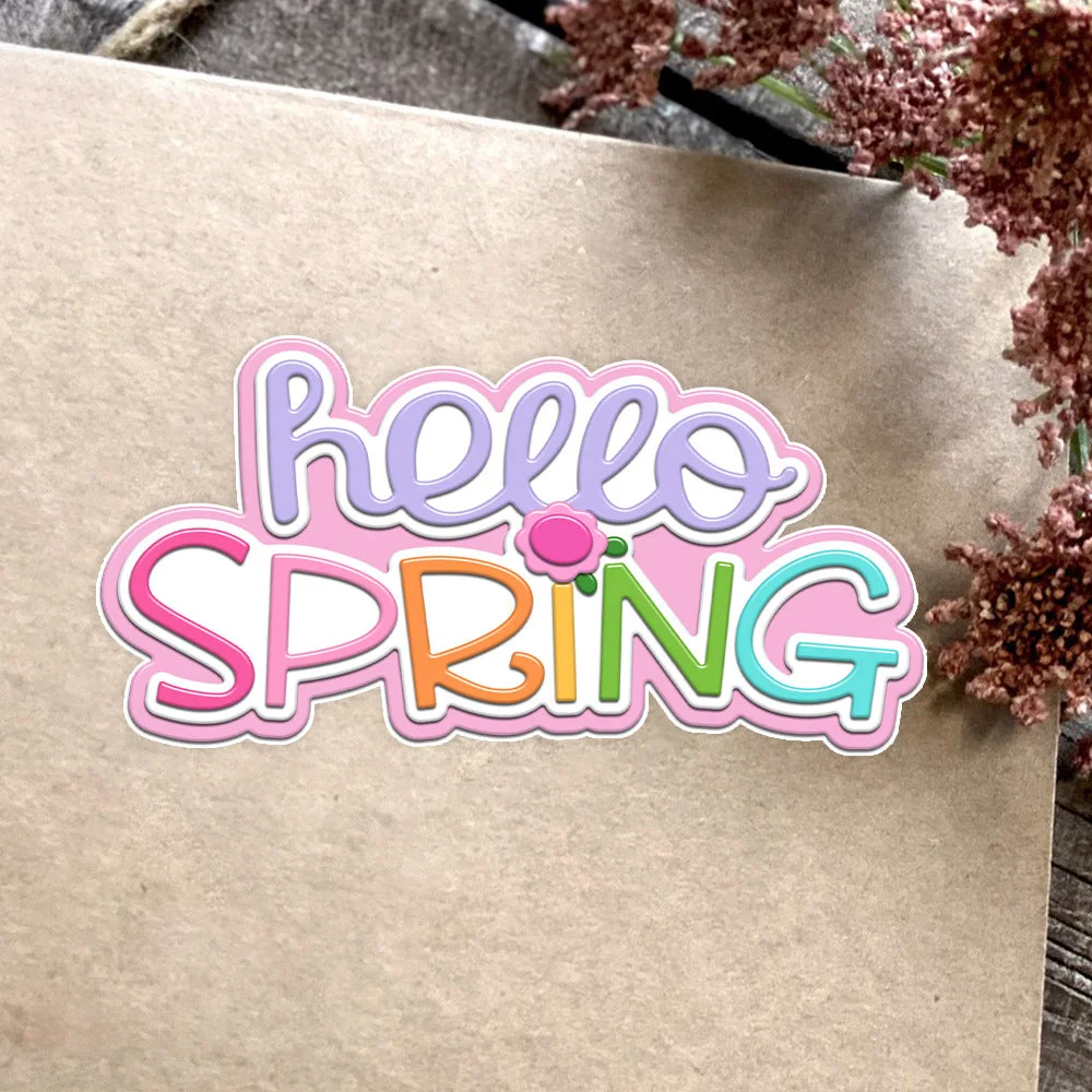 Hello Spring Words Metal Cutting Dies 1 02 Hello Spring Words Metal Cutting Dies 1 02