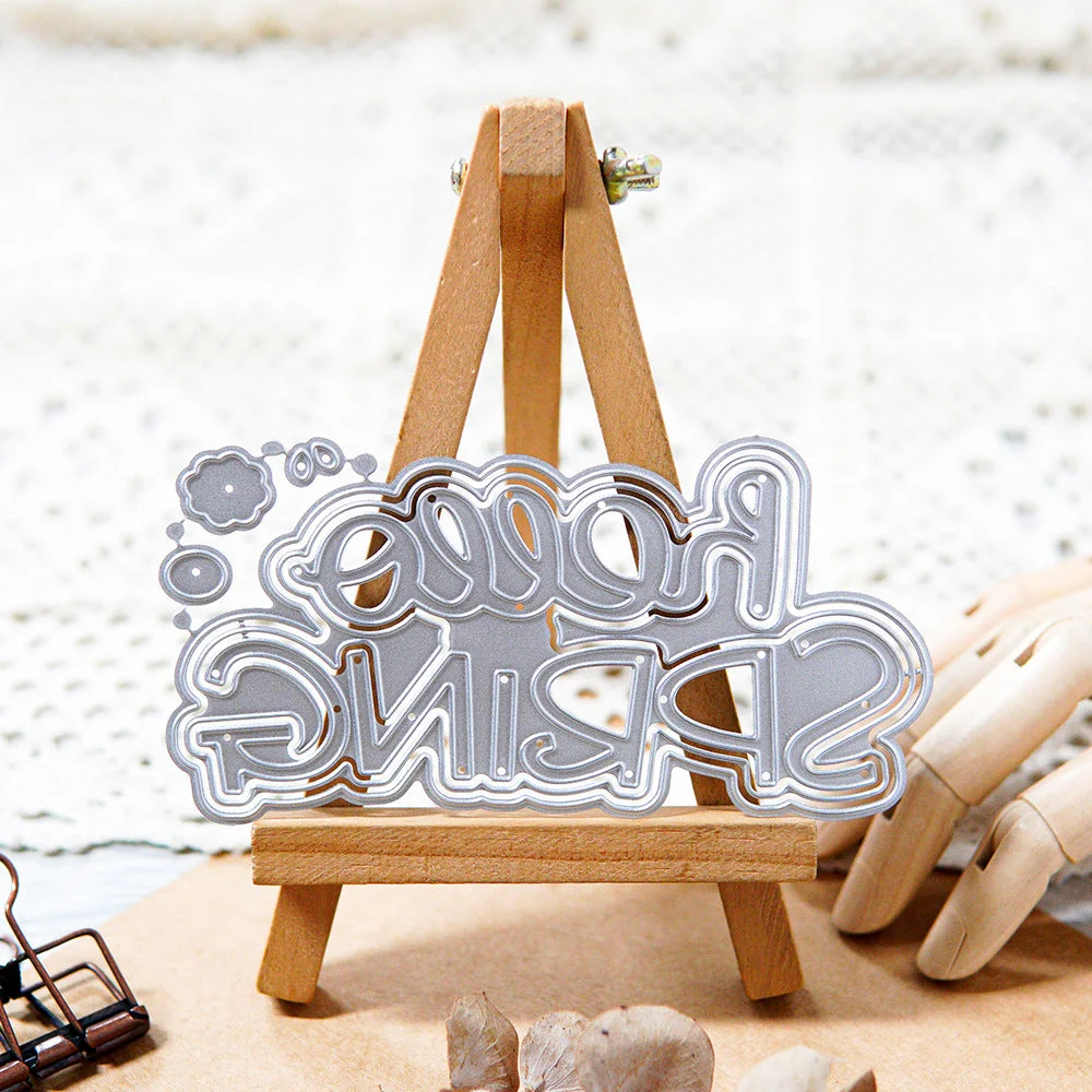 Hello Spring Words Metal Cutting Dies 1 03 Hello Spring Words Metal Cutting Dies 1 03