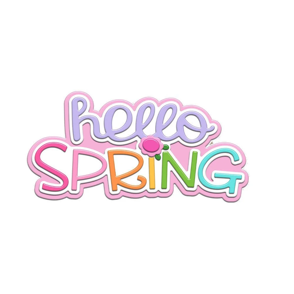Hello Spring Words Metal Cutting Dies 1 04 Hello Spring Words Metal Cutting Dies 1 04