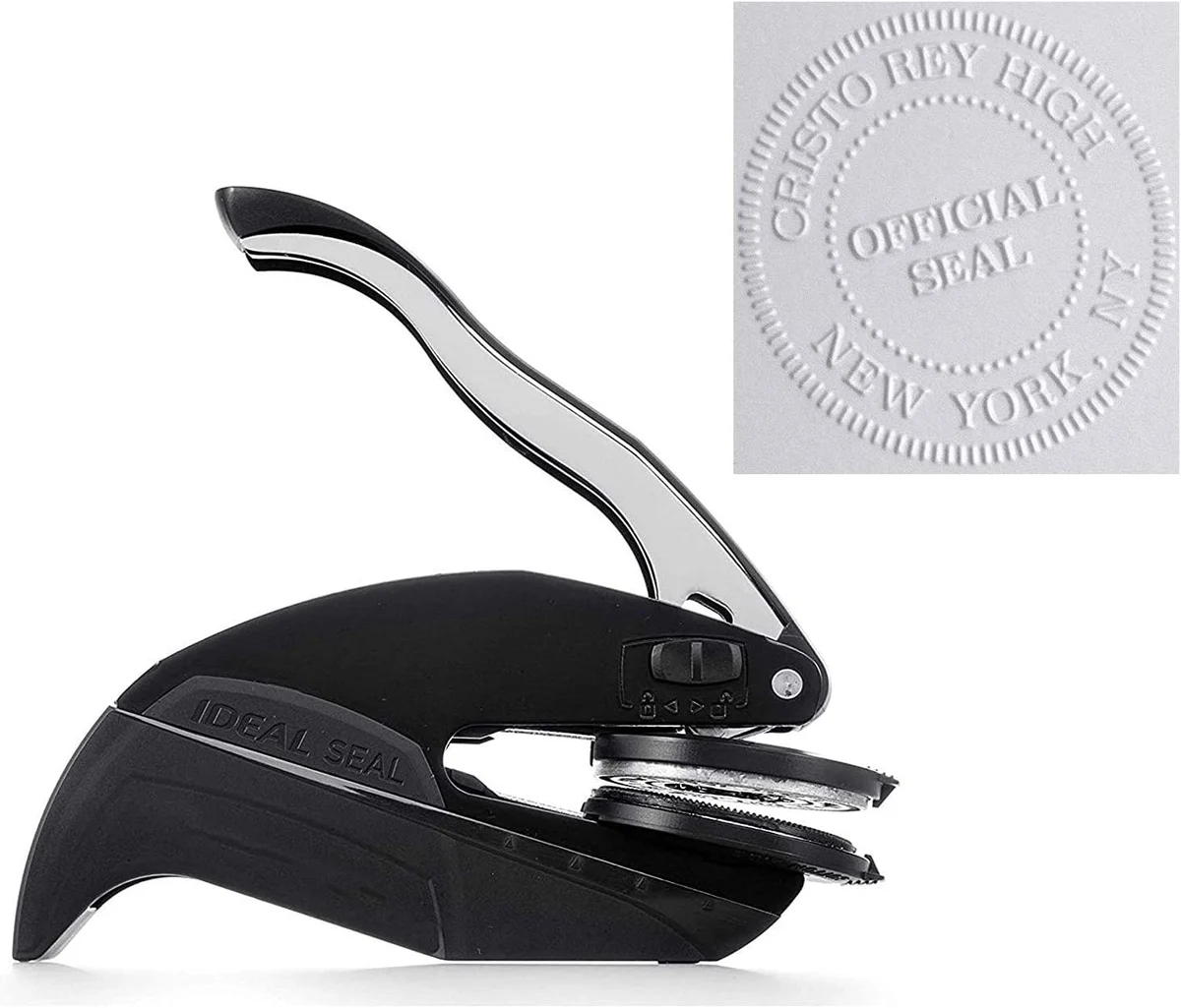 Best Custom Embossers in 2026: What We Learned Testing Personalized Embossing Stamps Custom embosser with a personalized plate