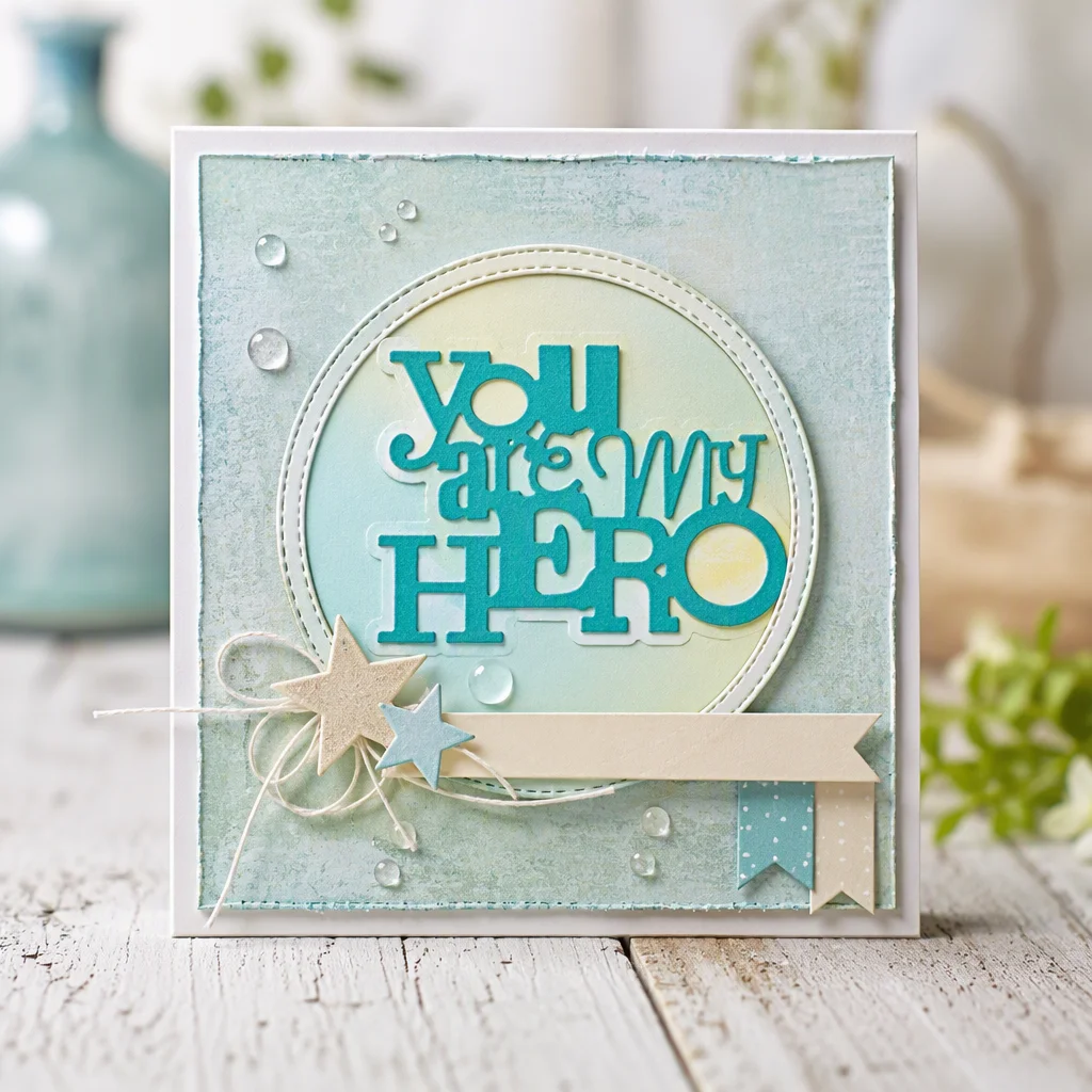 Sumflying "You Are My Hero" Words Metal Cutting Dies Hero Frame 20261006 01