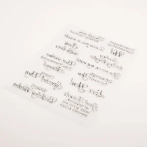 Hi Send With Love Stamp Set - lifestyle photo | clear stamp