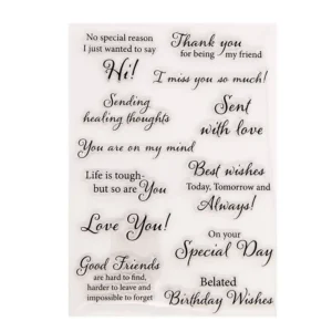 Hi Send With Love Stamp Set - packaging photo | clear stamp