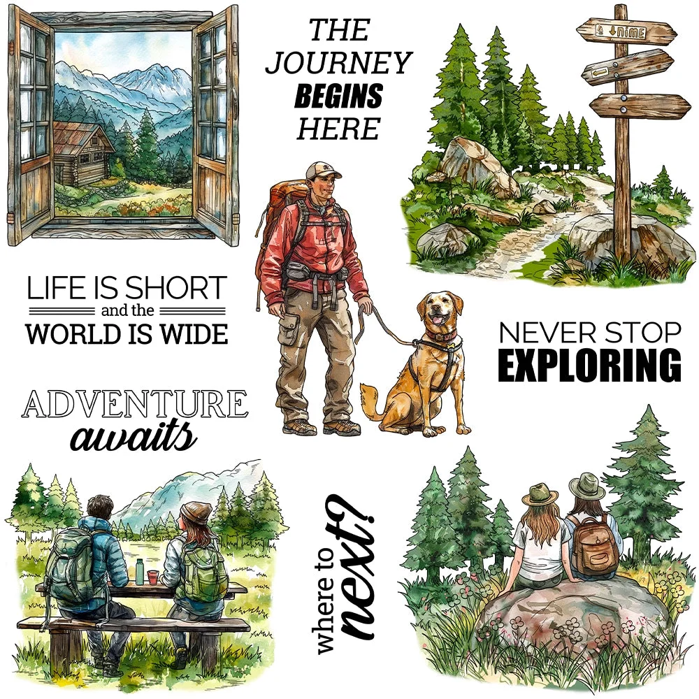 Hiking And Camping Clear Stamps 00 Hiking And Camping Clear Stamps 00