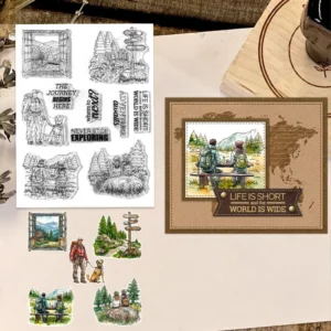 Hiking And Camping Clear Stamps 01