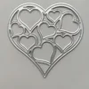 Sumflying Hollow Heart Frame Metal Cutting Dies – see size chart for dimensions – carbon steel die for scrapbooking