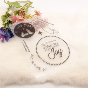 Holy Night Circular Stamp Set - size chart | clear stamp