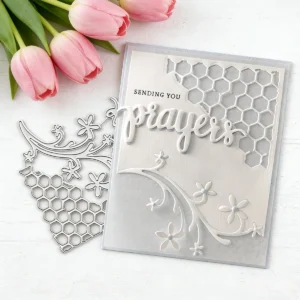 Sumflying Honeycomb Floral Vine Metal Cutting Dies - main product photo
