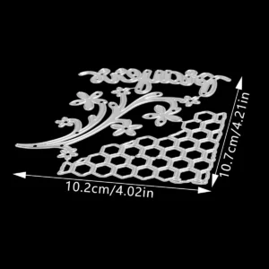 Sumflying Honeycomb Floral Vine Metal Cutting Dies - product photo 2 of 5