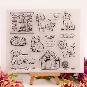House Cat Dog Stamp Set - main product photo | clear stamp