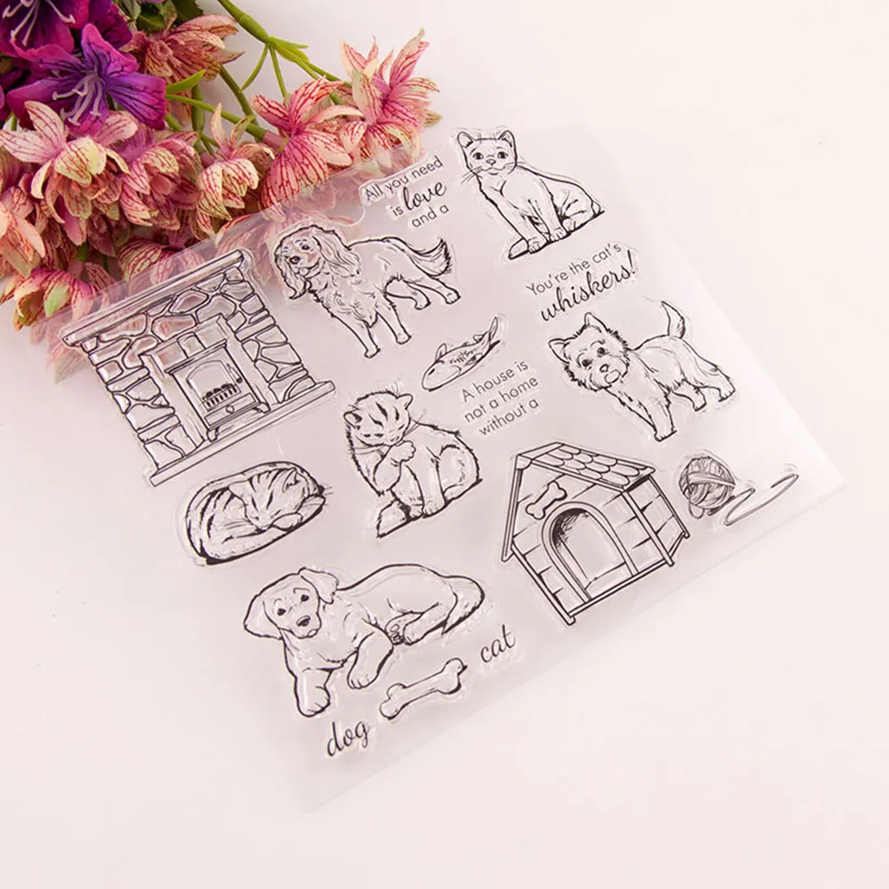 house-cat-dog-stamp-set-3 House Cat Dog Stamp Set - size chart | clear stamp