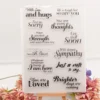 Hugs You Phrases Stamp Set - main product photo | clear stamp
