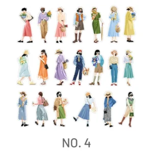 Fashion Girl People Theme Washi Sticker