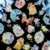 Sumflying Rose Holographic Clear Transparent Stickers - Window, Moon, Butterfly, Bottle