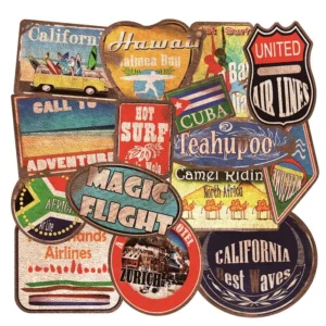 Sumflying Vintage Beach Travel Vinyl Stickers