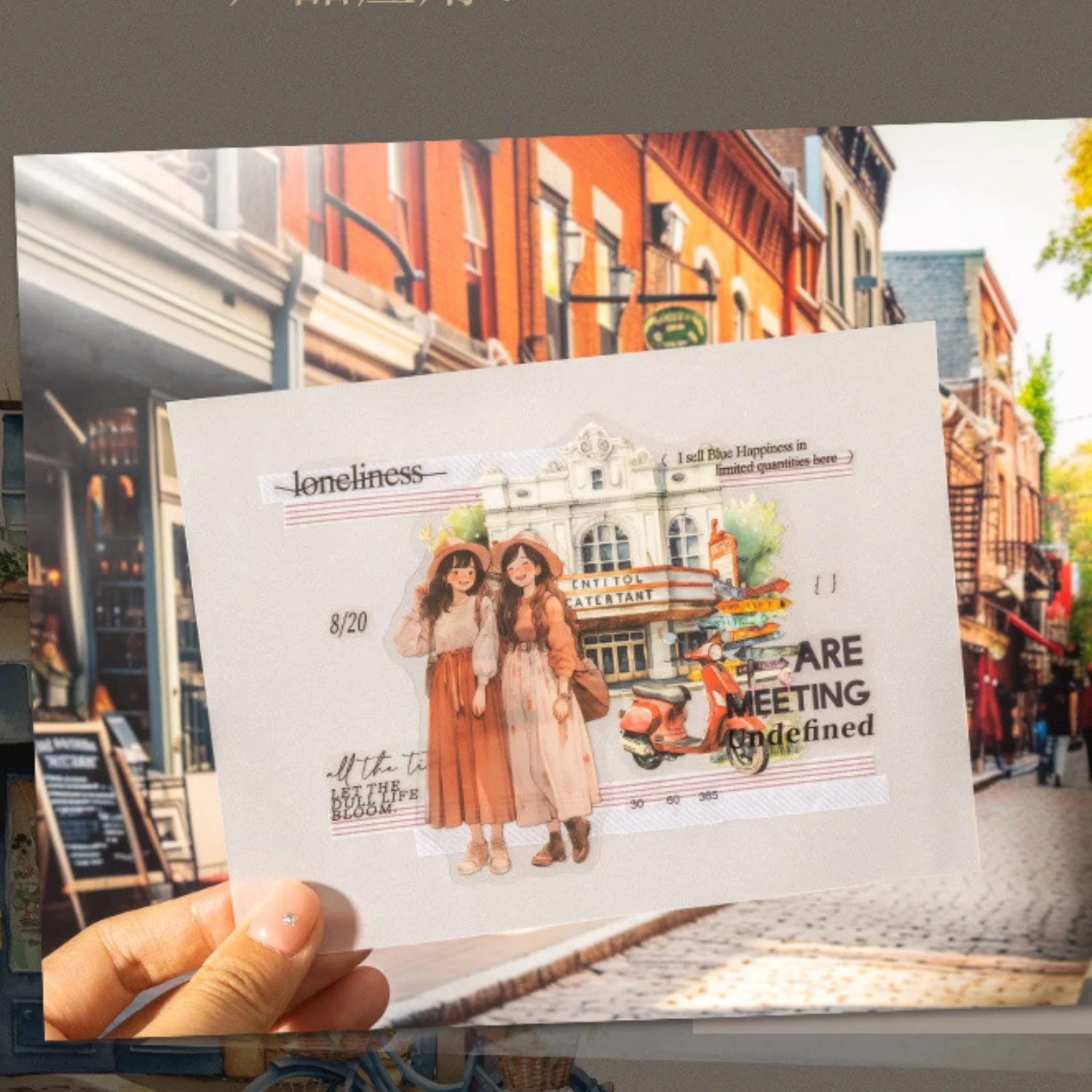Sumflying Strolling In The City Series Fashion Character Scene Sticker Pack - image 11 Sumflying Strolling In The City Series Fashion Character Scene Sticker Pack
