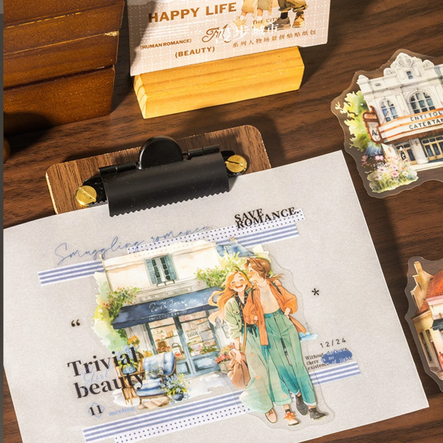 Sumflying Strolling In The City Series Fashion Character Scene Sticker Pack - image 12 Sumflying Strolling In The City Series Fashion Character Scene Sticker Pack