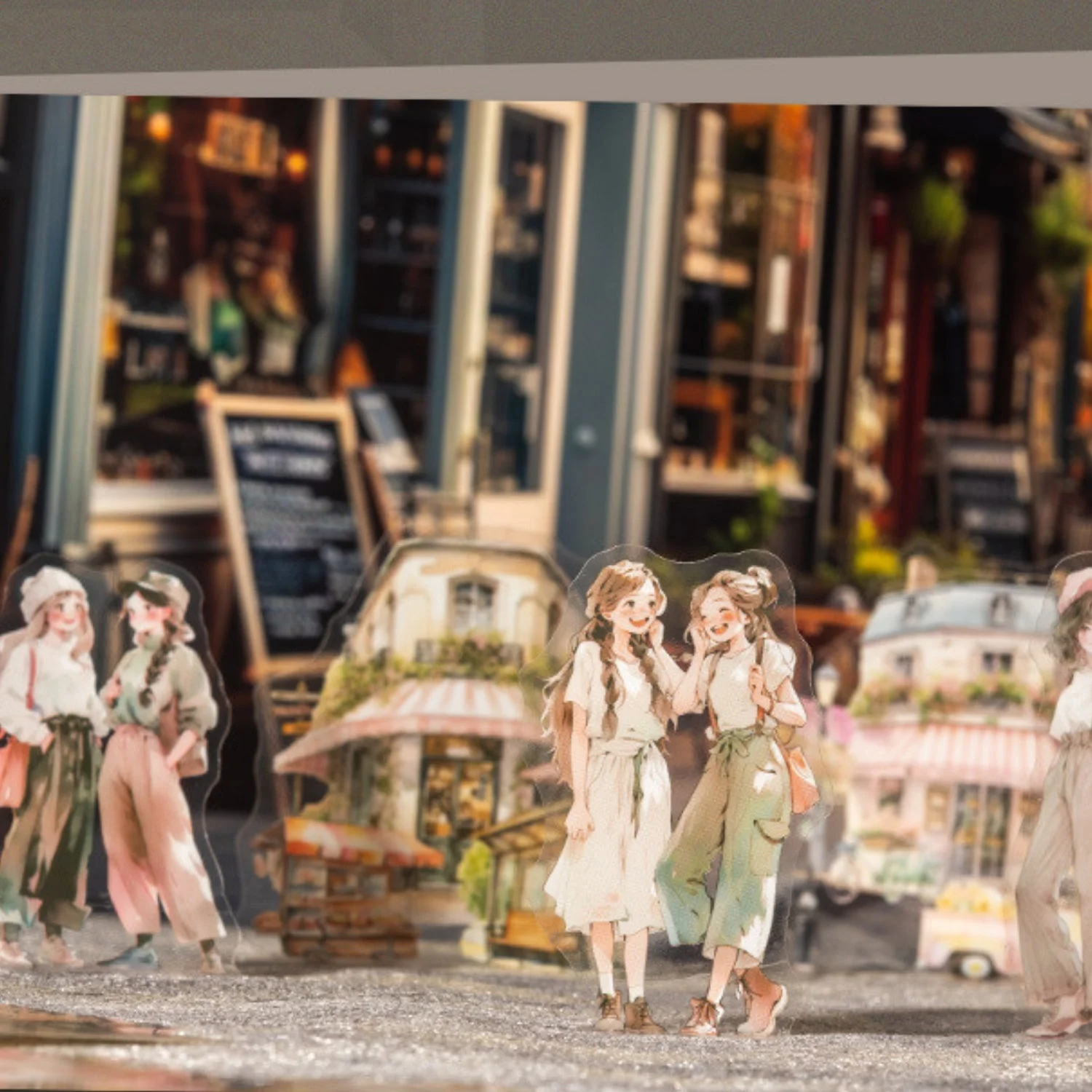 Sumflying Strolling In The City Series Fashion Character Scene Sticker Pack - image 15 Sumflying Strolling In The City Series Fashion Character Scene Sticker Pack
