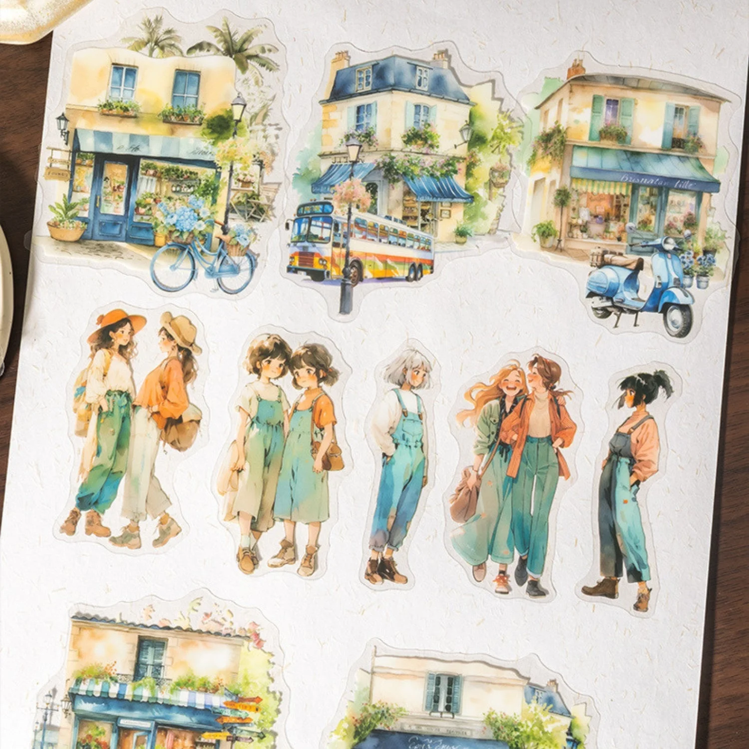 Sumflying Strolling In The City Series Fashion Character Scene Sticker Pack - image 17 Sumflying Strolling In The City Series Fashion Character Scene Sticker Pack