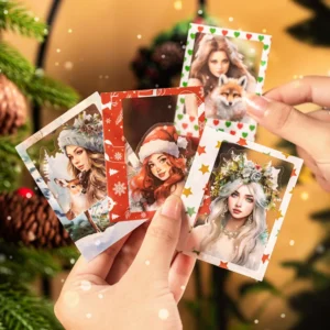 Sumflying Snow Country Time Series Christmas Polaroid Character Sticker Pack