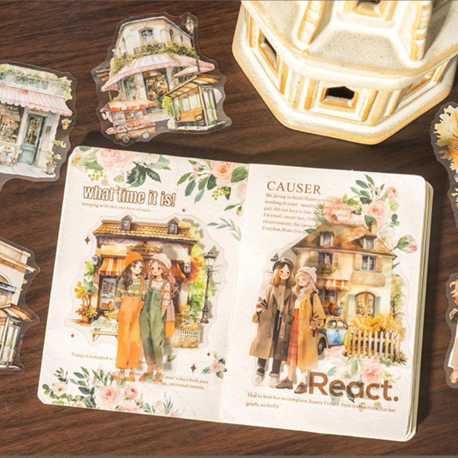 Sumflying Strolling In The City Series Fashion Character Scene Sticker Pack - image 8 Sumflying Strolling In The City Series Fashion Character Scene Sticker Pack
