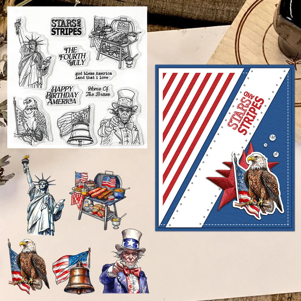 Independence Day Elements Clear Stamps 01 Independence Day Elements Clear Stamps 01