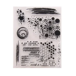 Ink Graffiti Stamp Set - detail view | clear stamp