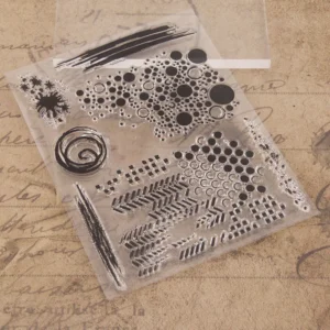 Ink Graffiti Stamp Set - size chart | clear stamp