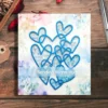 Sumflying Joy Heart Groups Metal Cutting Dies (11.5×8.5cm, approx. 4.5×3.3in) – carbon steel die for scrapbooking