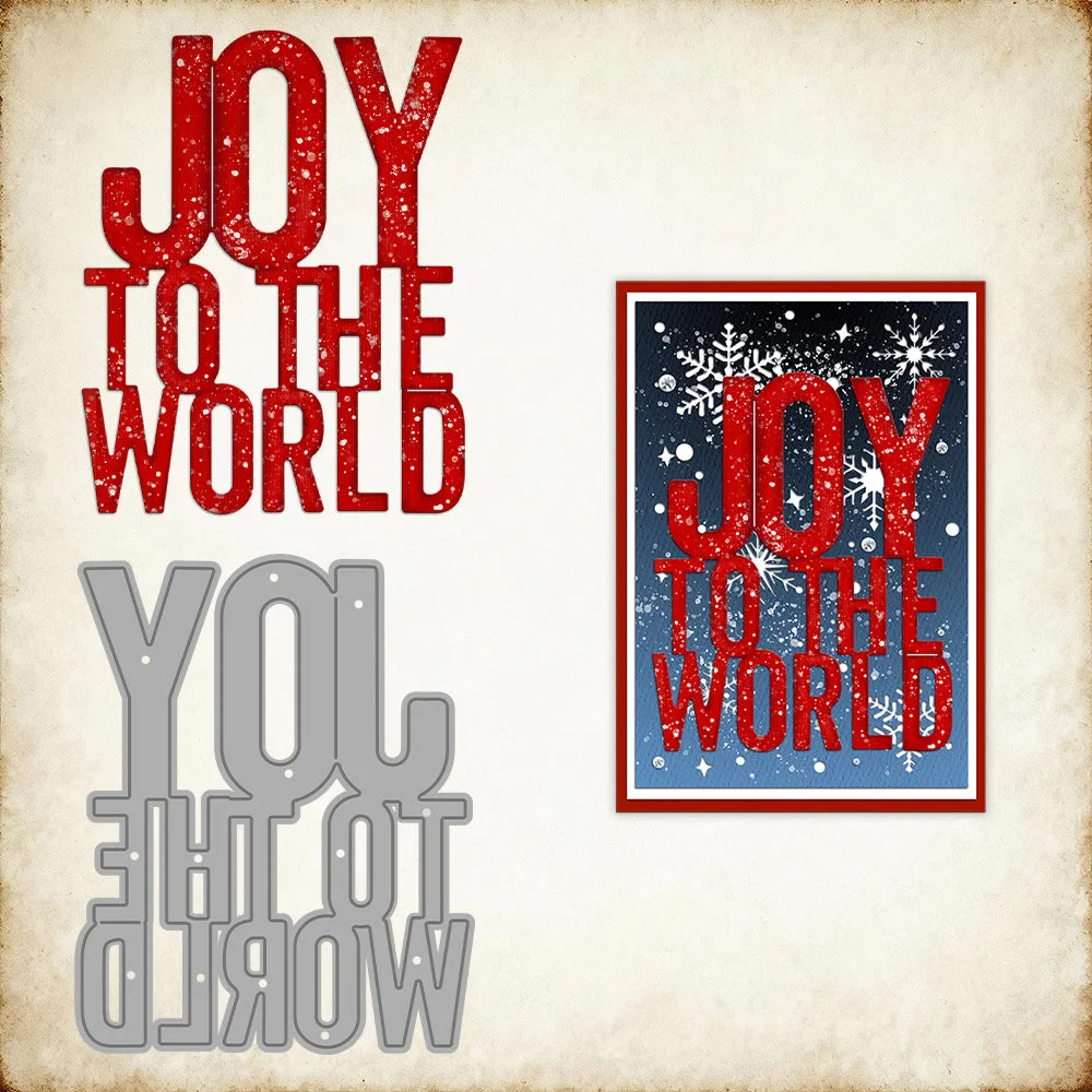 Joy To The World Phrase Metal Cutting Dies 00 Joy To The World Phrase Metal Cutting Dies 00