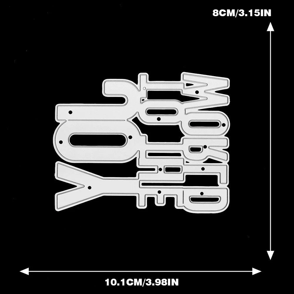 Joy To The World Phrase Metal Cutting Dies 02 Joy To The World Phrase Metal Cutting Dies 02