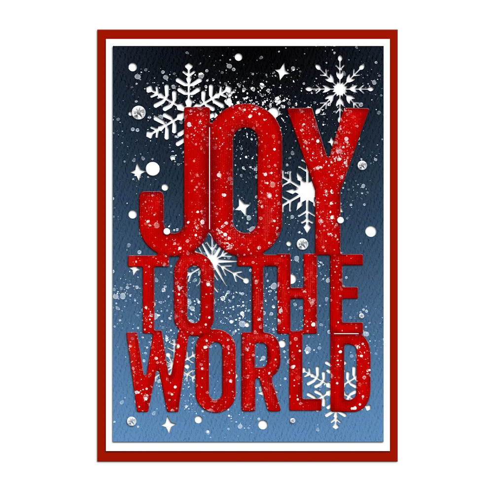 Joy To The World Phrase Metal Cutting Dies 03 Joy To The World Phrase Metal Cutting Dies 03