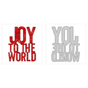 Sumflying "JOY TO THE WORLD" Phrase Metal Cutting Dies Joy To The World Phrase Metal Cutting Dies 04