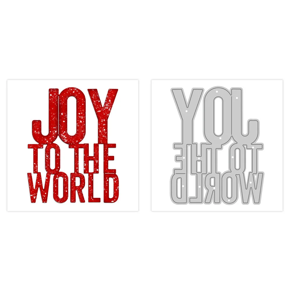 Joy To The World Phrase Metal Cutting Dies 04 Joy To The World Phrase Metal Cutting Dies 04