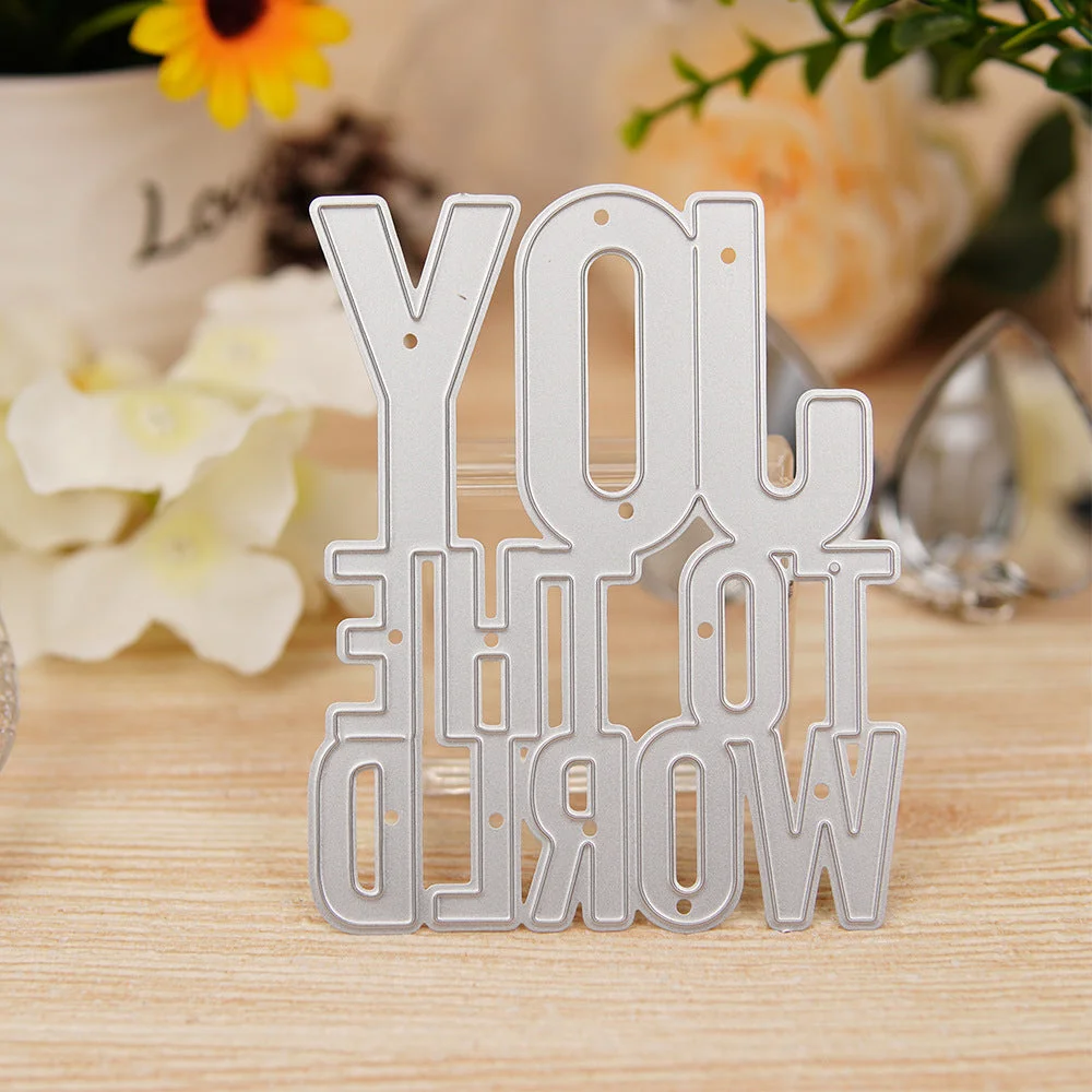 Joy To The World Phrase Metal Cutting Dies 05 Joy To The World Phrase Metal Cutting Dies 05