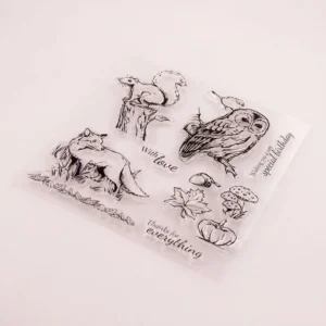 Jungle Animals Stamp Set - lifestyle photo | clear stamp