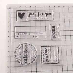 Just For You Stamp Set - detail view | clear stamp