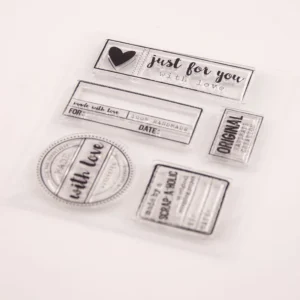 Just For You Stamp Set - lifestyle photo | clear stamp
