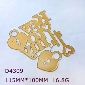 Key To My Heart Words Metal Cutting Dies 02