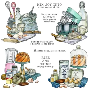 Kitchen Baking Tools Clear Stamps 00