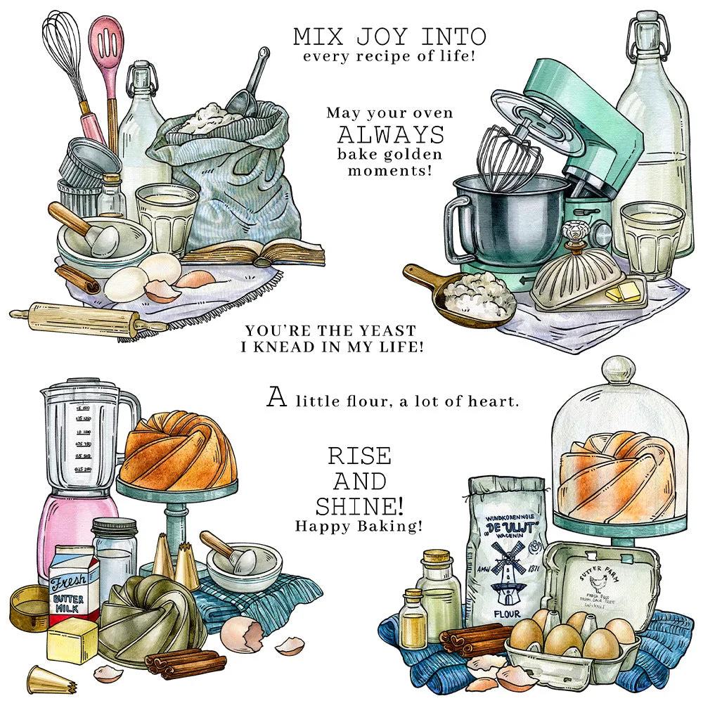 Kitchen Baking Tools Clear Stamps 00 Kitchen Baking Tools Clear Stamps 00