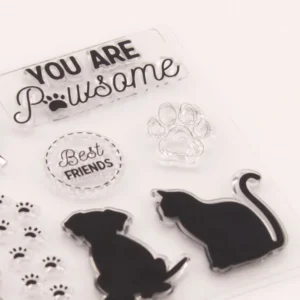 Kitten Puppy Stamp Set - packaging photo | clear stamp