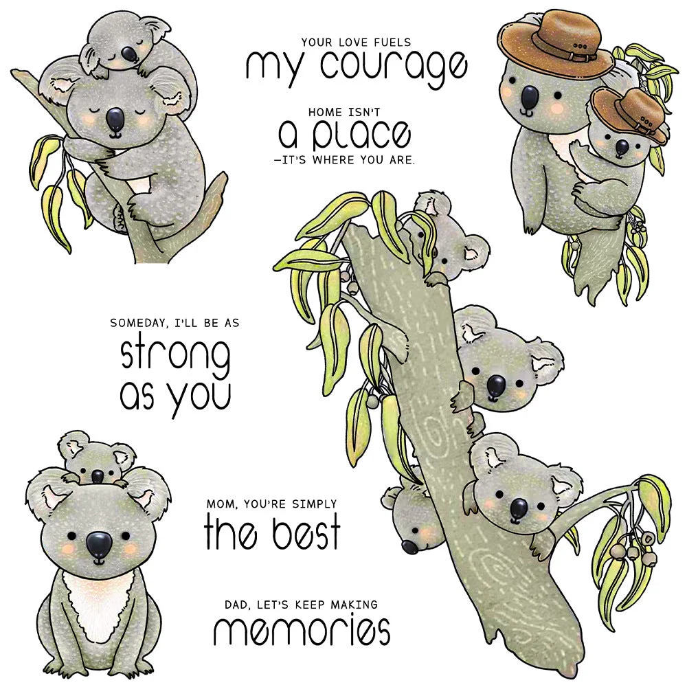 Koala Father And Son Clear Stamps 00 Koala Father And Son Clear Stamps 00